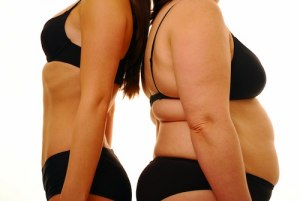 fat vs skinny girl woman